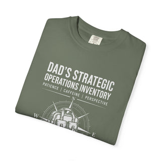 Dad's Strategic Operations Inventory Shirt, First Time Father Gift, Daddy Est 2026 Tee
