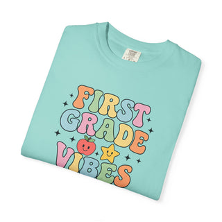 First Grade Vibes Tee Cute Back to School Teacher Shirt