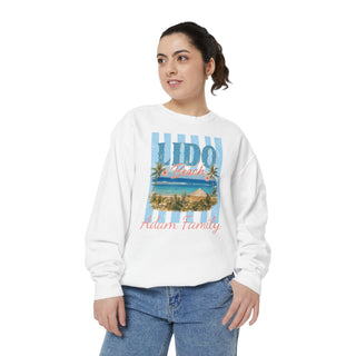 Vintage Beach Sweatshirt – Garmentdyed Palm Tree Coastal Crewneck