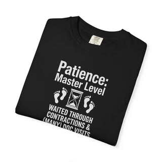 Patience Master Level Shirt | New Dad Labor Contractions Tee (Est 2026)