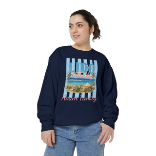 Vintage Beach Sweatshirt – Garmentdyed Palm Tree Coastal Crewneck