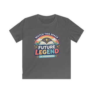 Kids Tee - "Future Legend in Progress" Retro Rainbow Graphic