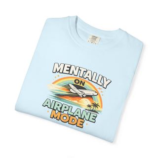 Airplane Mode Shirt Vintage Sunset Aviation Graphic Tee Unisex Travel Gift