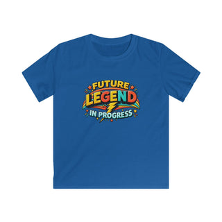 Future Legend in Progress Boys Shirt Cool Retro Lightning Tee