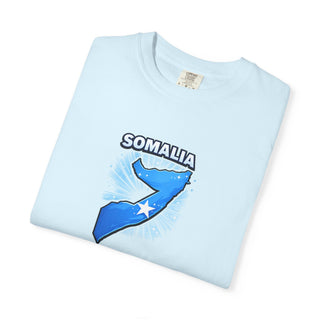 Somalia Map Flag Shirt, Somali Pride T-Shirt, Vintage Somalia Star Design, Somali Heritage Gift, Africa Country Patriotic Tee