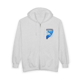 Somalia Independence Day 1st of July Crew Zip-Up Hoodie – Somali Pride National Celebration Sweatshirt
