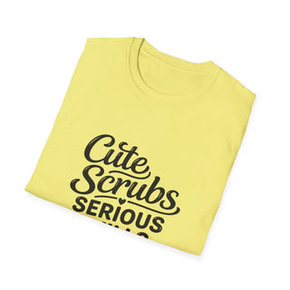 Cute Scrubs Serious Skills Shirt, Funny Nurse Tee, Healthcare Worker Gift