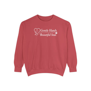 Nurse Crewneck Sweatshirt Gentle Hands Beautiful Soul Personalized Custom Design Gift