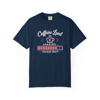 Caffeine Level Loading Shirt, Funny Coffee Lovers Tee, Retro Coffee Shirt