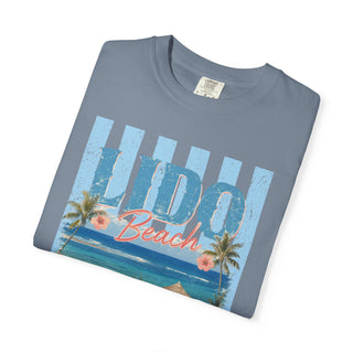 Vintage Lido Beach Tshirt – Garmentdyed Coastal Graphic Retro Design