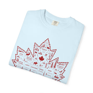 Canadian Maple Leaf Vintage Unisex Shirt Garment Dyed Heavyweight Cotton Tee