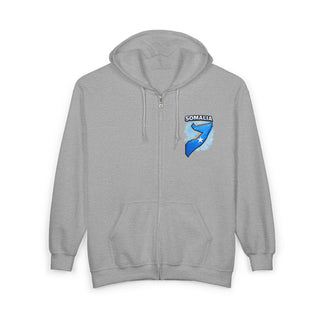 Somalia Independence Day 1st of July Crew Zip-Up Hoodie – Somali Pride National Celebration Sweatshirt