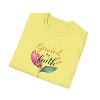Guided by Faith Floral Sweatshirt, Inspirational Spiritual Shirt for Women Gift