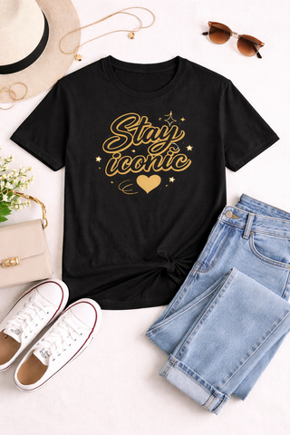 Stay Iconic Shirt, Trendy Aesthetic Tee, Cute Everyday Outfit, Stylish Gift for Her