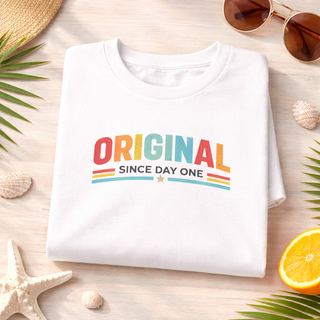 Original Since Day One Tee, Retro Vintage Style Graphic Shirt