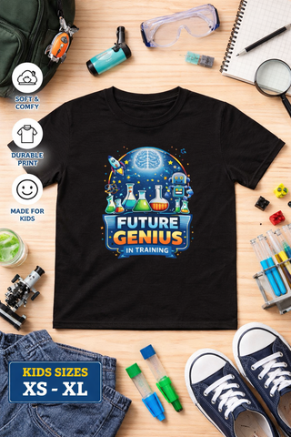 Future Genius in Training – Smart Kids Science Graphic Design
