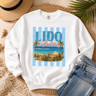 Beach Vibes Sweatshirt — Hido Beach Vintage Coastal Graphic
