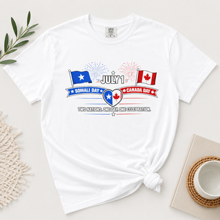 Two Nations One Day One Celebration Somalia Canada Day July 1 Shirt