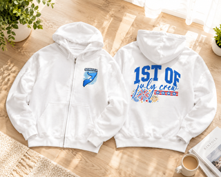 Somalia Independence Day 1st of July Crew Zip-Up Hoodie – Somali Pride National Celebration Sweatshirt