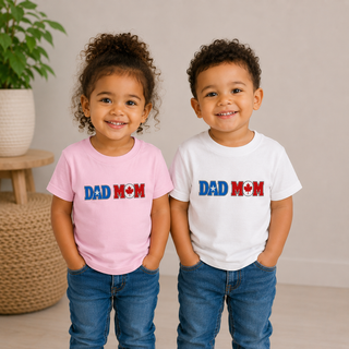 Dad Mom Toddler Shirt, Somali Dad Canadian Mom Tee, Mixed Heritage Toddler Shirt, Somalia Canada Pride Gift for Kids