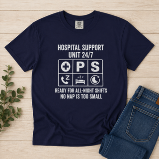 New Dad Hospital Support Unit Tee, First Time Father Labor Delivery Shirt