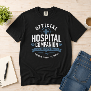 Official Hospital Companion Tee | New Dad Labor Delivery Shirt | Est 2026 Father Gift