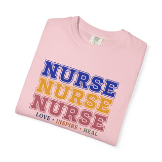 Nurse Love Inspire Heal Shirt Retro Nurse Tee RN LPN Gift Nurse Appreciation Shirt Healthcare Worker Tee Medical Professional Gift