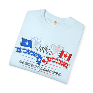 Two Nations One Day One Celebration Somalia Canada Day July 1 Shirt