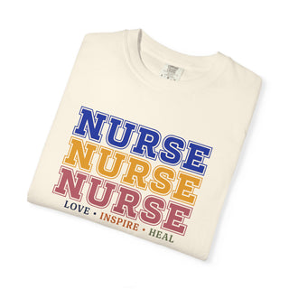 Nurse Love Inspire Heal Shirt Retro Nurse Tee RN LPN Gift Nurse Appreciation Shirt Healthcare Worker Tee Medical Professional Gift