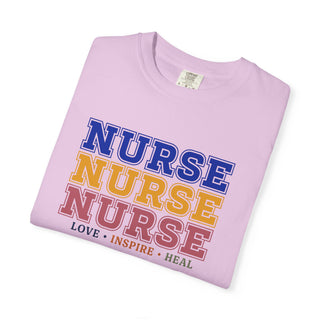 Nurse Love Inspire Heal Shirt Retro Nurse Tee RN LPN Gift Nurse Appreciation Shirt Healthcare Worker Tee Medical Professional Gift
