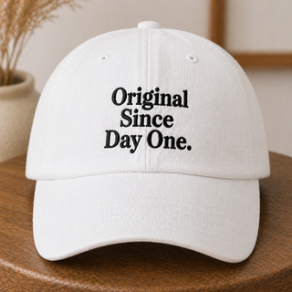 Original Since Day One Embroidered Cap – Unisex Classic Minimal Style