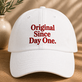 Original Since Day One Embroidered Cap – Unisex Classic Minimal Style
